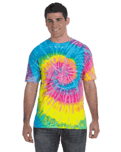 Tie-Dye Adult 5.4 oz., 100% Cotton T-Shirt. (SATURN) CD100