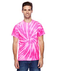 Tie-Dye Adult 5.4 oz., 100% Cotton Twist Tie-Dyed T-Shirt. CD110