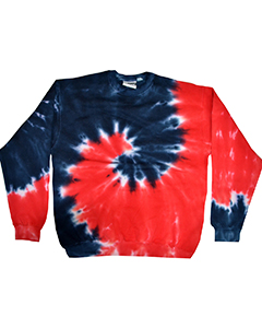 Tie-Dye Adult 8.5 oz., 80/20 crew neck fleece. H8100
