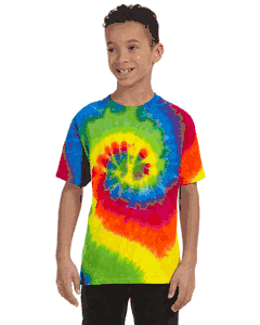 Tie-Dye Youth 5.4 oz. 100% Cotton T-Shirt. (MOONDANCE) CD100Y
