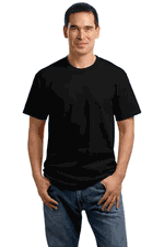 $2.95 "VALUE TEES" 5.4 oz." BLACK 100% Cotton T Shirt (S-6XL from $2.95)