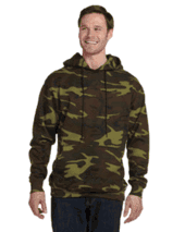 "VALUE SWEATS" Core Fleece Camo Pullover Hooded Sweatshirt