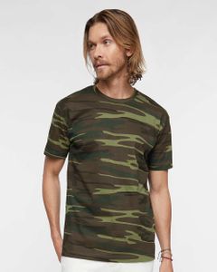 VALUE TEE 100% RINGSPUN COTTON MEN'S CAMO TEE