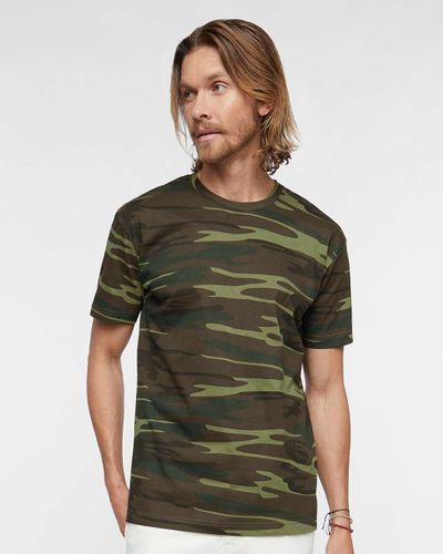 VALUE TEE 100% RINGSPUN COTTON MEN'S CAMO TEE