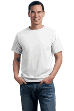 $2.45 "VALUE TEES" ADULT White 5.4 oz. 100% Cotton T-Shirt. (S-6XL)