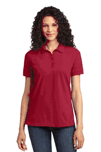 "VALUE TEES" Ladies 50/50 Pique Polo. LKP155-1(White $5.99)