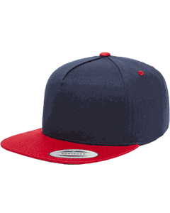Yupoong Adult 5-Panel Cotton Twill Snapback Cap. Y6007