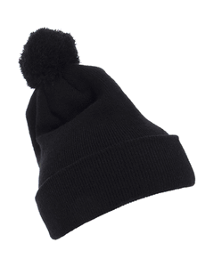 Yupoong Cuffed Knit Beanie with Pom Pom Hat. 1501P