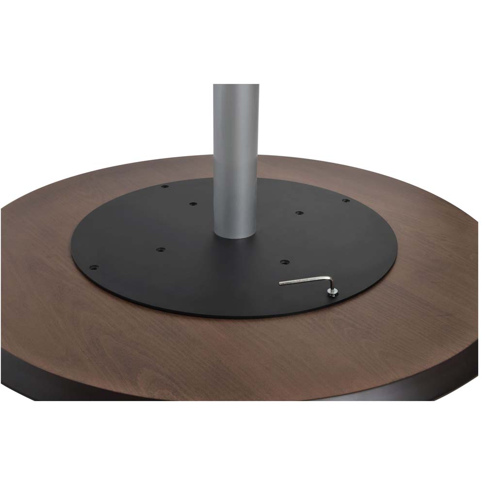 40" Walnut Veneer Finish Wood Round Table Top Modern In Designs