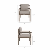 Abacus Outdoor Patio Wicker Dining Chairs Set of 2