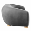 Abundant Performance Velvet Sofa in Charcoal