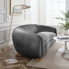 Abundant Performance Velvet Sofa in Charcoal