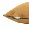 Accentuate 20 Inch Performance Velvet Throw Pillow in Cognac Green