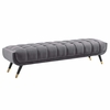 Adept Upholstered Velvet Bench
