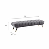 Adept Upholstered Velvet Bench