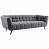 Adept Upholstered Velvet Sofa