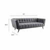 Adept Upholstered Velvet Sofa
