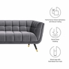 Adept Upholstered Velvet Sofa