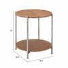 Adna Side Table in Brown
