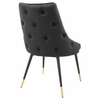 Adorn Dining Side Chair Performance Velvet Set of 2 in Black