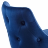 Adorn Performance Velvet Counter Stool Set of 2 in Navy