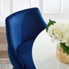 Adorn Performance Velvet Counter Stool Set of 2 in Navy