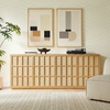 Aiko 76 Inch Japandi Sideboard in Light Oak