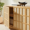 Aiko 76 Inch Japandi Sideboard in Light Oak