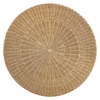 Ainsley 32 Inch Round Natural Rattan Coffee Table in Natural