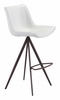 Aki Barstool Set of 2 in White & Walnut