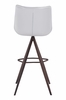 Aki Barstool Set of 2 in White & Walnut