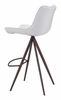Aki Barstool Set of 2 in White & Walnut