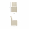 Alba Armless Upholstered Dining Chairs Set Of 2