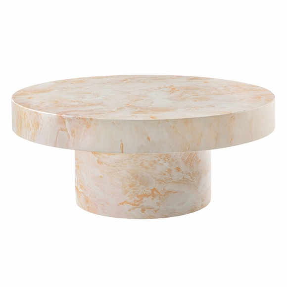 Alora Indoor - Outdoor Patio Concrete Round Coffee Table