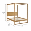 Alva King Wood Canopy Platform Bed