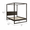 Alva King Wood Canopy Platform Bed
