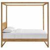 Alva King Wood Canopy Platform Bed
