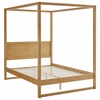 Alva King Wood Canopy Platform Bed