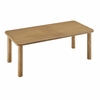 Alvia 86"-105" Extendable Rectangular Oak Wood Dining Table
