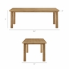 Alvia 9-Piece Oak Wood Extendable Dining Table and Chairs Set