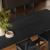Alvia 9-Piece Oak Wood Extendable Dining Table and Chairs Set