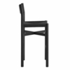 Alvia Oak Wood Bar Stools With Woven Seats Set of 2