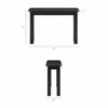 Alvia Oak Wood Console Table