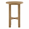 Alvia Round 30" Oak Wood Bar Table