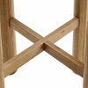 Alvia Round 30" Oak Wood Bar Table