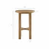 Alvia Round 30" Oak Wood Bar Table
