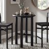 Alvia Round 30" Oak Wood Bar Table