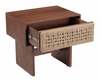 Amaria Nightstand in Natural & Walnut