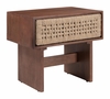 Amaria Nightstand in Natural & Walnut