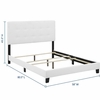 Amira Full Upholstered Fabric Bed